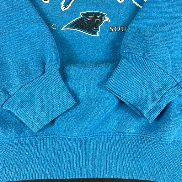 Y2K NFL Carolina Panthers Football Sweatshirt Fits Small Blue Crewneck Tag L - Picture 5 of 15